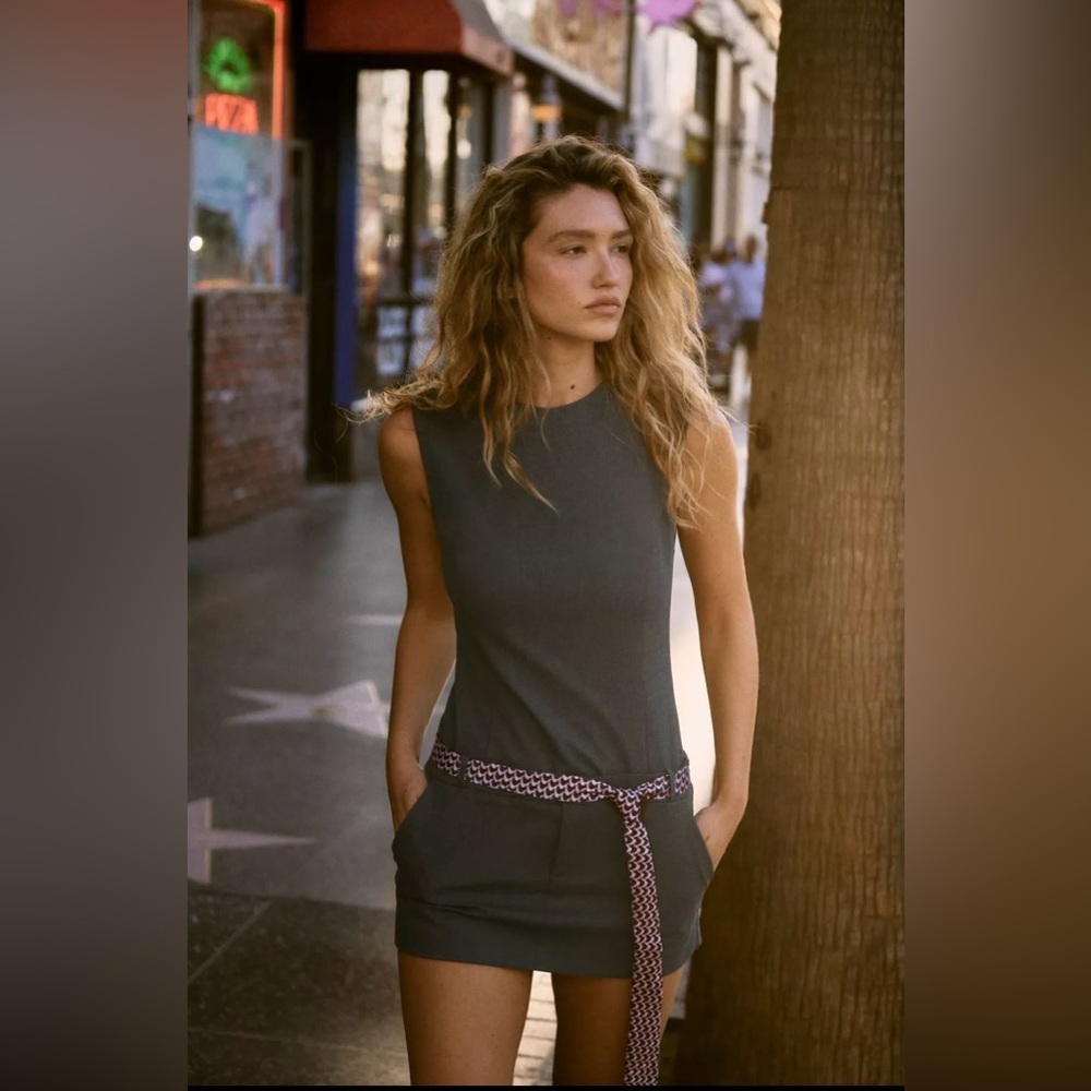 🔥🔥Zara Sleeveless Dress with Belt